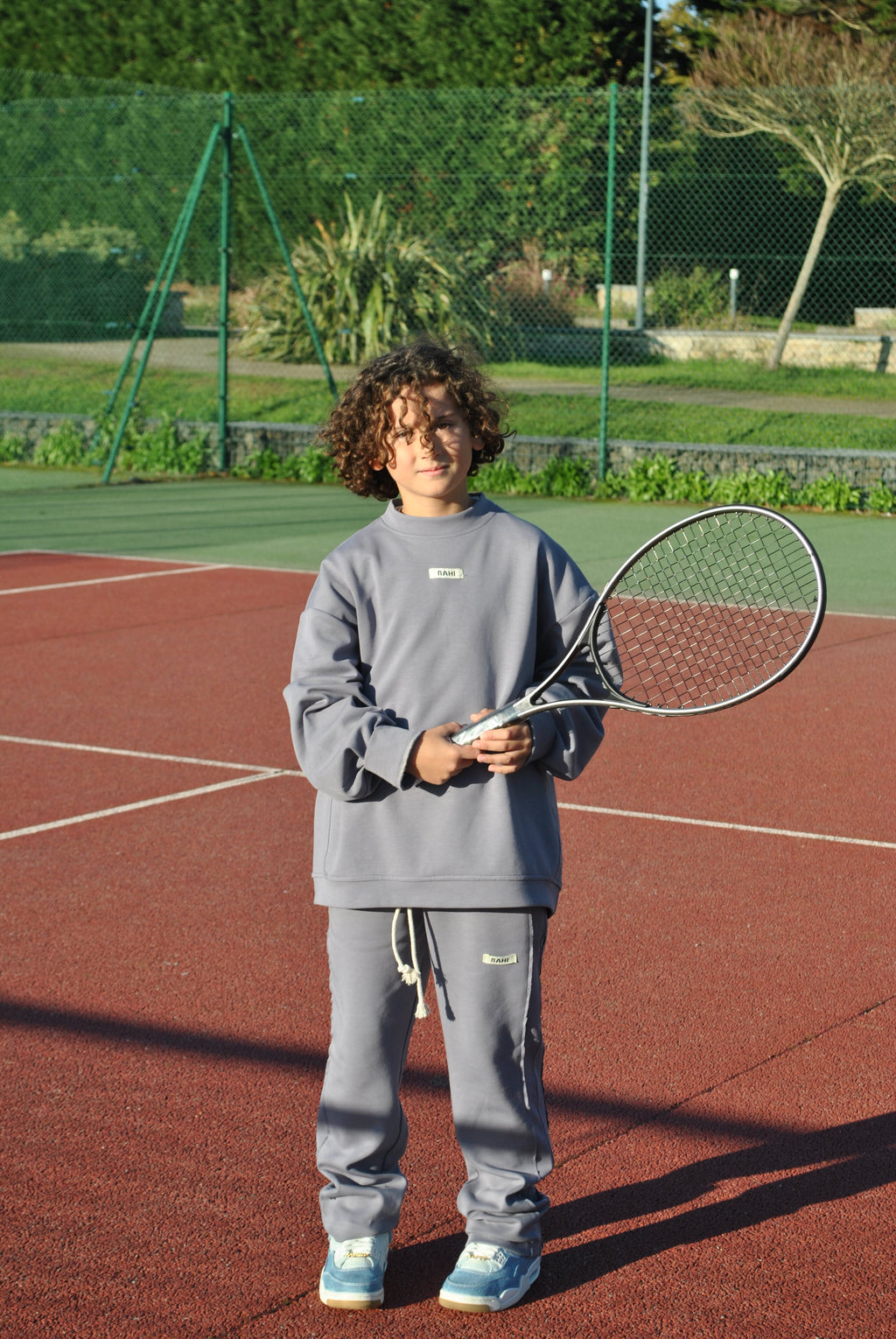 NAHI flow pant steel blue