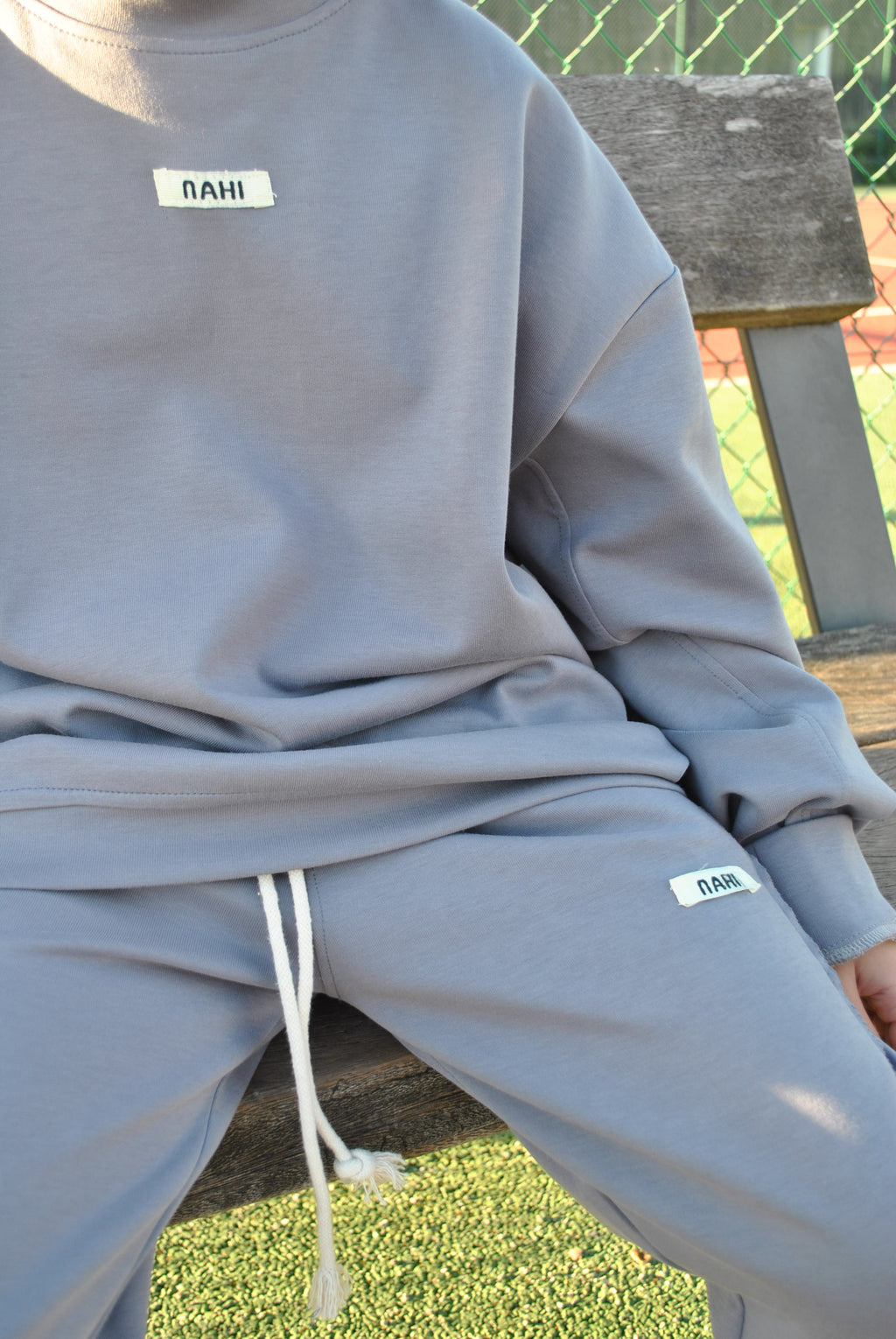 NAHI flow pant steel blue