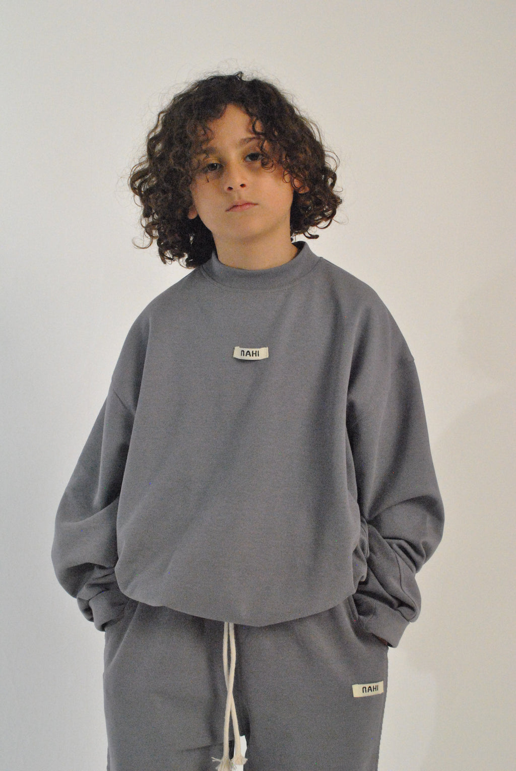 Sweat NAHI boxy  Stell blue