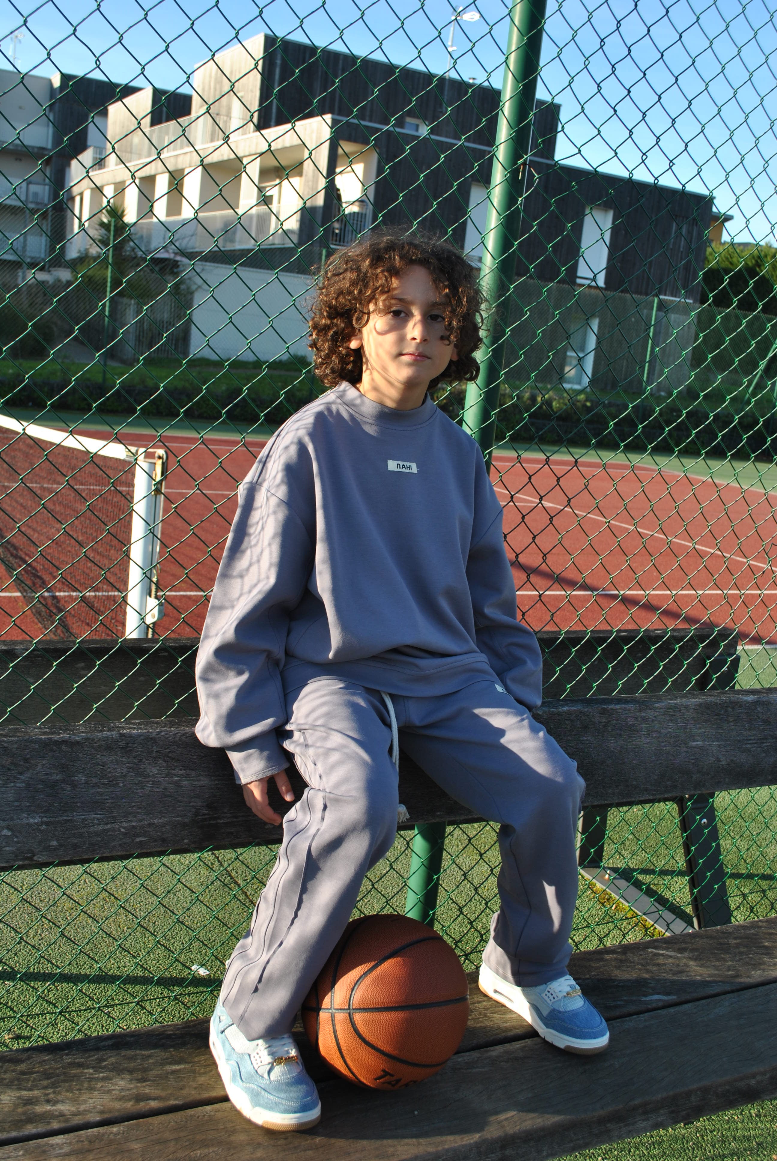 NAHI flow pant steel blue