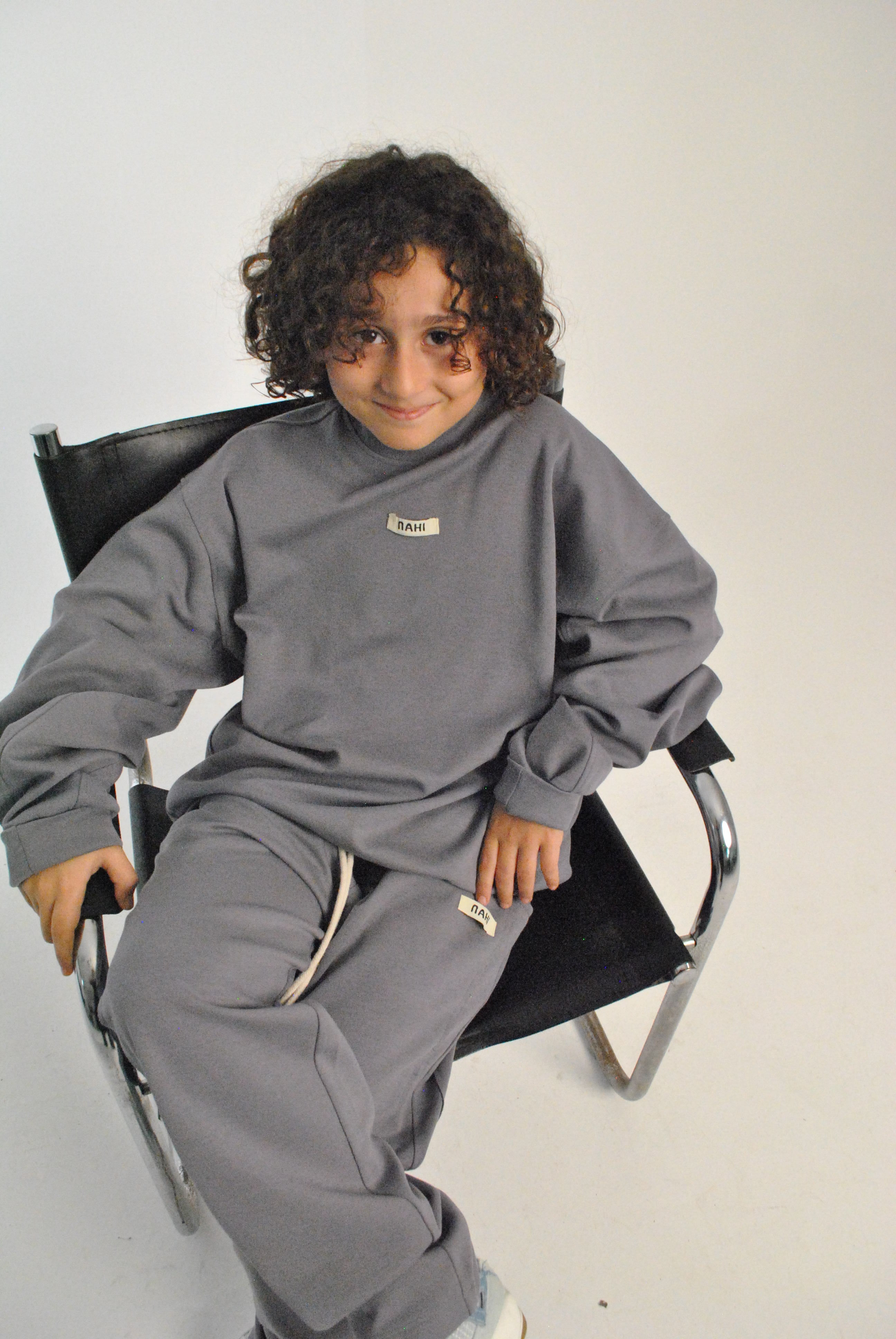 NAHI flow pant steel blue